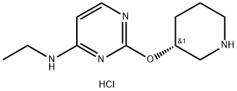 Ethyl-[2-((R)-piperidin-3-yloxy)-pyriMidin-4-yl]-aMine hydrochloride Struktur