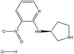 (3-Nitro-pyridin-2-yl)-(S)-pyrrolidin-3-yl-aMine hydrochloride Structure