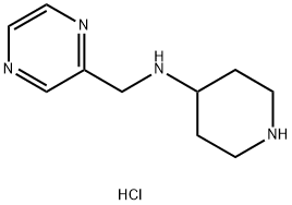哌啶-4-基-吡嗪-2-基甲基-胺盐酸盐,1417793-40-8,结构式