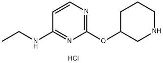 乙基-[2-(哌啶-3-基氧基)-嘧啶-4-基]-胺盐酸盐,1417793-55-5,结构式