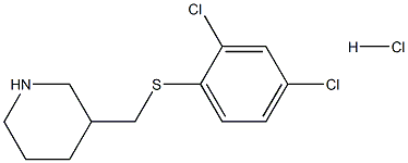 3-(2,4-Dichloro-phenylsulfanylMethyl)-piperidine hydrochloride Structure