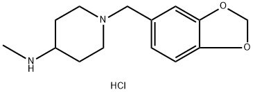 (1-Benzo[1,3]dioxol-5-ylMethyl-piperidin-4-yl)-Methyl-aMine hydrochloride 化学構造式