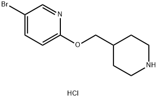 5-BroMo-2-(piperidin-4-ylMethoxy)-pyridine hydrochloride Struktur