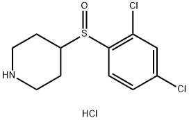 4-(2,4-Dichloro-benzenesulfinyl)-piperidine hydrochloride Structure