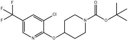4-(3-Chloro-5-trifluoroMethyl-pyridin-2-yloxy)-piperidine-1-carboxylic acid tert-butyl ester Structure