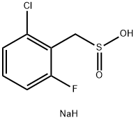 (2-氯-6-氟苯基)甲烷亚磺酸钠 结构式