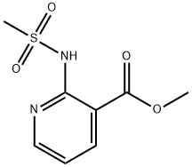 2-[(甲基磺酰基)氨基]-3-吡啶羧酸甲酯,1418315-87-3,结构式