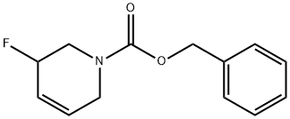 1-CBZ-3-フルオロ-3,6-ジヒドロ-2H-ピリジン 化学構造式