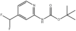 tert-butyl (4-(difluoroMethyl)pyridin-2-yl)carbaMate Structure