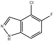 4-氯-5-氟-1H-吲唑,1420068-88-7,结构式