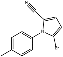 5-BroMo-1-(p-tolyl)-1H-pyrrole-2-carbonitrile Structure