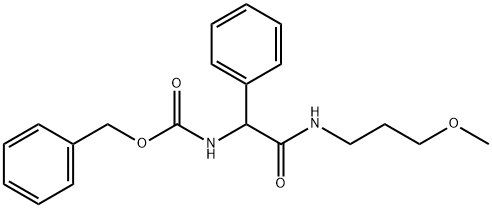 3-Methoxypropyl DL-N-Cbz-phenylglycinaMide Struktur