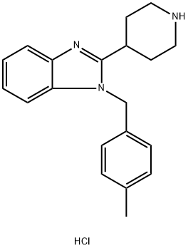 1-(4-Methyl-benzyl)-2-piperidin-4-yl-1H-benzoiMidazole hydrochloride Structure