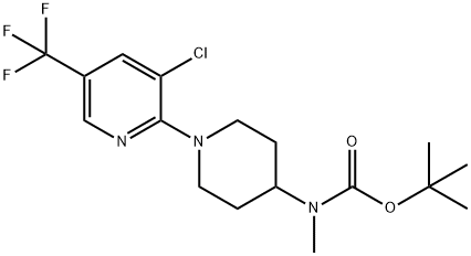 tert-butyl 1-(3-chloro-5-(trifluoroMethyl)pyridin-2-yl)piperidin-4-yl(Methyl)carbaMate Structure