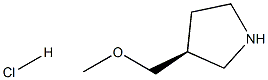 (S)-3-(MethoxyMethyl)pyrrolidine hydrochloride Struktur