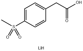 锂 2-(4-(甲基磺酰基)苯基)乙酸酯 结构式