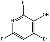 6-氟-2,4-二溴-3-羟基吡啶 结构式