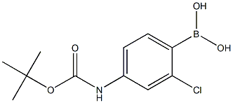 (4-{[(tert-Butoxy)carbonyl]aMino}-2-chlorophenyl)boronic acid Structure