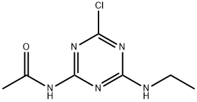 2-CHLORO-4-ACETAMIDO-6-(ETHYLAMINO)-S-TRIAZINE, 142179-76-8, 结构式