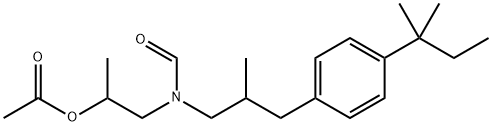 N-[2-(ACETYLOXY)PROPYL]-N-[3-[4-(1,1-DIMETHYLPROPYL)PHENYL]-2-METHYLPROPYL]-FORMAMIDE,142347-84-0,结构式