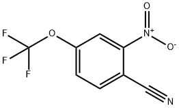 2-硝基-4-(三氟甲氧基)苄腈 结构式