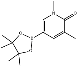 1,3-二甲基吡啶-2(1H)-酮-5-频哪醇硼酸酯,1425045-01-7,结构式