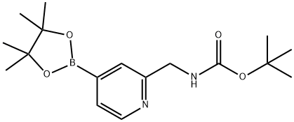 tert-butyl (4-(4,4,5,5-tetraMethyl-1,3,2-dioxaborolan-2-yl)pyridin-2-yl)MethylcarbaMate Structure