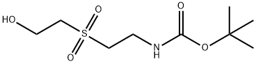 tert-butyl 2-(2-hydroxyethylsulfonyl)ethylcarbaMate Structure