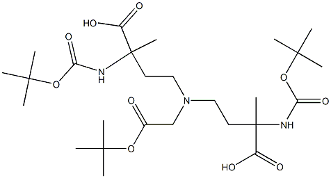 2,2'-(2-tert-butoxy-2-oxoethylazanediyl)bis(ethane-2,1-diyl) bis(2-(tert-butoxycarbonylaMino)propanoate) 结构式