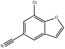 7-Chlorobenzofuran-5-carbonitrile Struktur