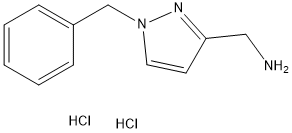 1-苄基-3-(氨甲基)吡唑二盐酸盐, 1427475-21-5, 结构式