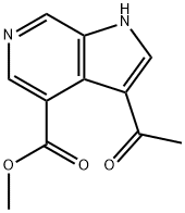 3-Acetyl-6-azaindole-4-carboxylic acid Methyl ester,1427502-53-1,结构式