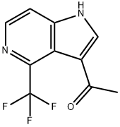 3-Acetyl-4-trifluoroMethyl-5-azaindole 化学構造式