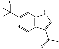 3-Acetyl-6-trifluoroMethyl-5-azaindole 结构式