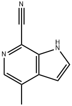 7-Cyano-4-Methyl-6-azaindole 结构式