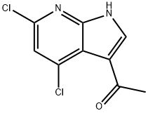 3-Acetyl-4,6-dichloro-7-azaindole Struktur