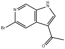 1-(5-溴-1H-吡咯烷酮并[2,3-C]吡啶-3-基)乙-1-酮, 1427504-22-0, 结构式