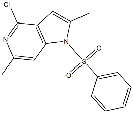 1-Benzenesulfonyl-4-Chloro-2,6-diMethyl-5-azaindole|4-氯-2,6-二甲基-1-(苯磺酰基)-1H-吡咯并[3,2-C]吡啶