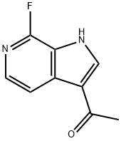 3-Acetyl-7-fluro-6-azaindole 化学構造式