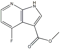 4-Fluoro-7-azaindole-3-carboxylic acid Methyl ester Structure