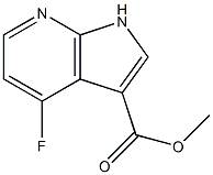 4-Fluoro-7-azaindole-3-carboxylic acid Methyl ester 结构式