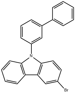 9-([1,1'-biphenyl]-3-yl)-3-broMo-9H-carbazole Struktur