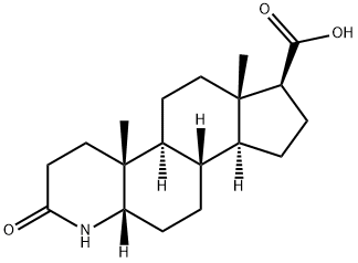 (4aR,4bS,6aS,7S,9aS,9bS,11aS)-4a,6a-diMethyl-2-oxohexadecahydro-1H-indeno[5,4-f]quinoline-7-carboxylic acid Struktur
