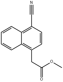 2-(4-氰基萘-1-基)乙酸甲酯,14311-32-1,结构式