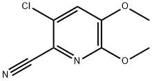 3-氯-5,6-二甲氧基皮考啉腈 结构式
