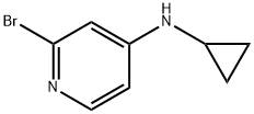 2-溴-N-环丙基吡啶-4-胺 结构式
