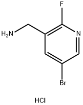 (5-溴-2-氟吡啶-3-基)甲胺盐酸盐,1432754-51-2,结构式