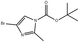 tert-butyl 4-broMo-2-Methyl-1H-iMidazole-1-carboxylate 结构式