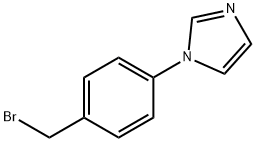 1-(4-(BroMoMethyl)phenyl)-1H-iMidazole,143426-54-4,结构式