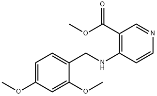 4-((2,4-二甲氧基苄基)氨基)烟酸甲酯 结构式